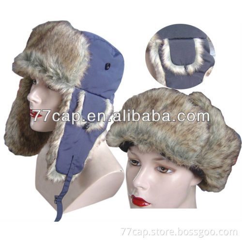 leather winter hats with earflaps